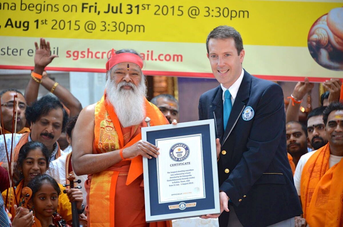 Guinness World Record · Longest Chanting Marathon